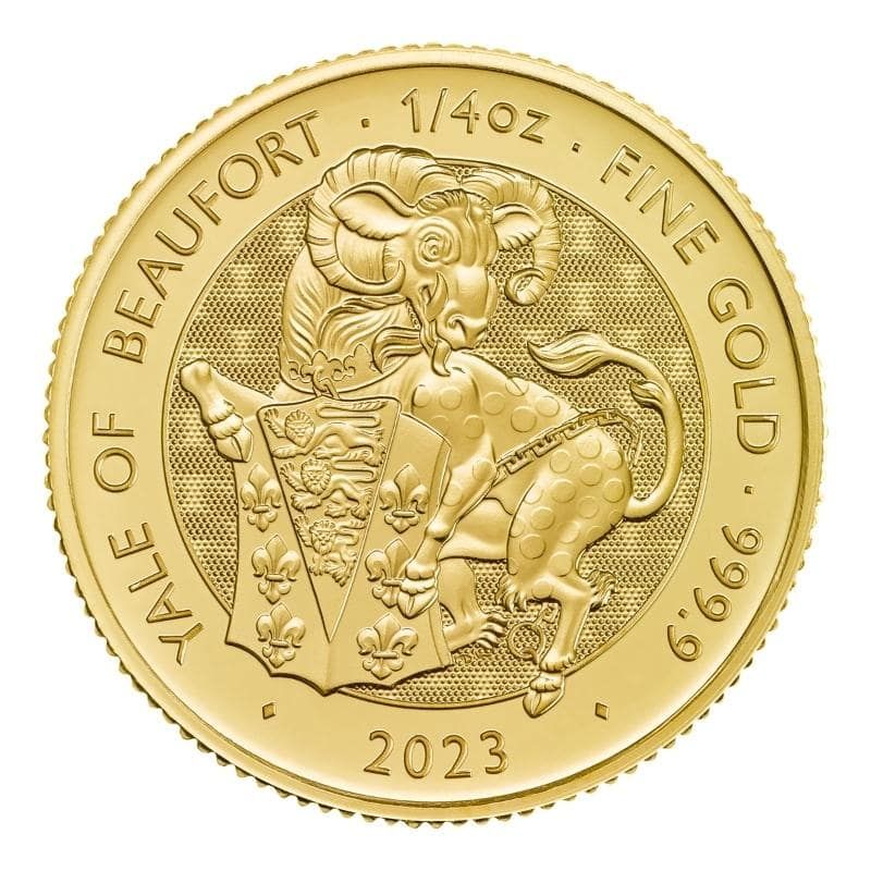 2023\u00201\u002F4\u0020oz\u0020Tudor\u0020Beast\u0020Yale\u0020of\u0020Beaufort\u0020Gold\u0020Coin