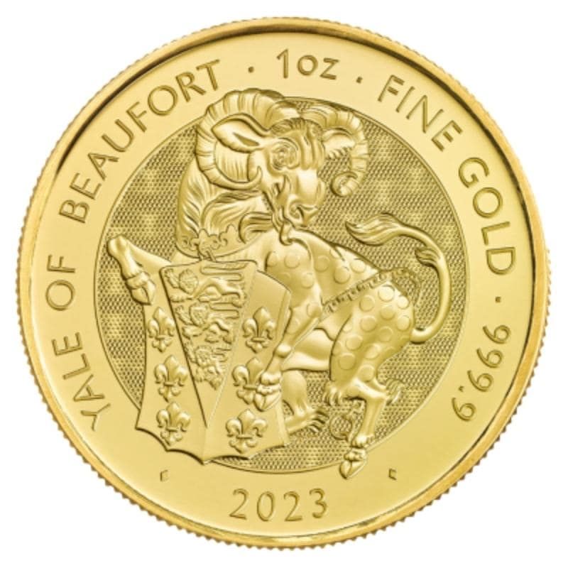 2023\u00201\u0020oz\u0020Tudor\u0020Beast\u0020Yale\u0020of\u0020Beaufort\u0020Gold\u0020Coin