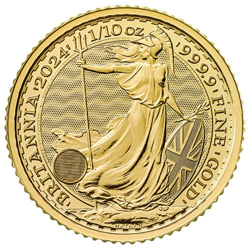2024\u00201\u002F10\u0020oz\u0020Gold\u0020Britannia\u0020Coin\u0020BU