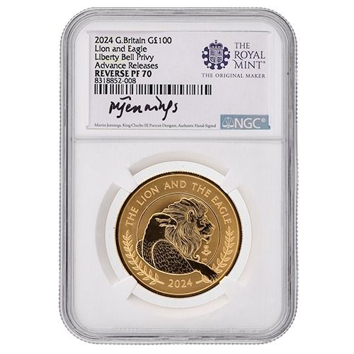 2024\u0020NGC\u0020PF\u002D70\u0020Advanced\u0020Releases\u00201\u0020oz\u0020British\u0020The\u0020Lion\u0020and\u0020The\u0020Eagle\u0020Reverse\u0020Proof\u0020Gold\u0020Coin\u0020with\u0020Liberty\u0020Bell\u0020Privy\u0020Mark