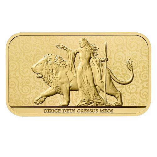 2024 1 oz Una and the Lion Gold Bar