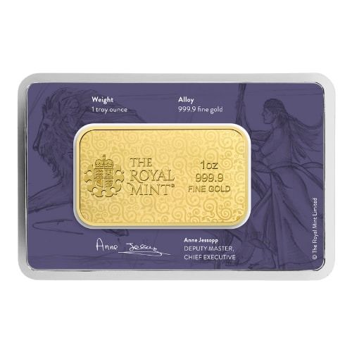 2025 1 oz Una and the Lion Gold Bar