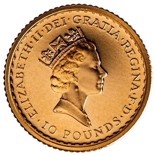 1989 Gold Britannia 4-Coin Proof Set with Box and COA