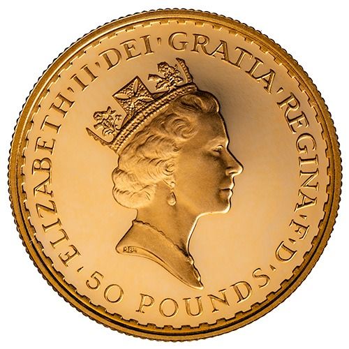 1989 Gold Britannia 4-Coin Proof Set with Box and COA