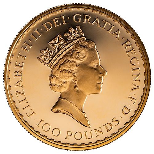1989 Gold Britannia 4-Coin Proof Set with Box and COA