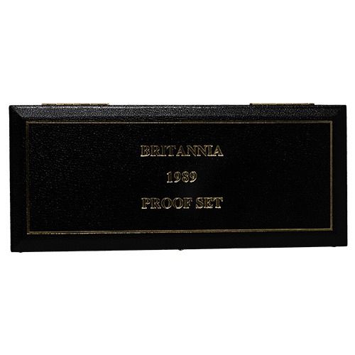 1989 Gold Britannia 4-Coin Proof Set with Box and COA