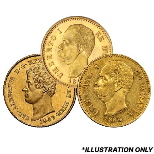 Italian\u002020\u0020Lire\u0020Gold\u0020Coin\u0020\u002D\u0020Average\u0020Circulated\u0020\u002D\u0020Random\u0020Years