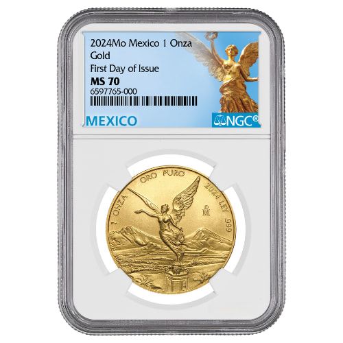 2024\u0020NGC\u0020MS\u002D70\u0020First\u0020Day\u0020of\u0020Issue\u00201\u0020oz\u0020Mexican\u0020Gold\u0020Libertad\u0020Coin