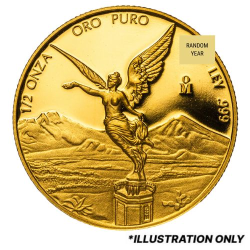 1\u002F2\u0020oz\u0020Mexican\u0020Gold\u0020Libertad\u0020Proof\u0020Coin\u0020\u002D\u0020Random\u0020Year