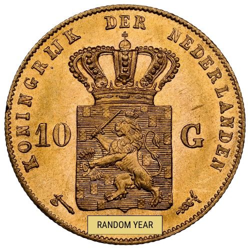 Netherlands\u002010\u0020Guilders\u0020Gold\u0020Coin\u0020\u002D\u0020Random\u0020Year