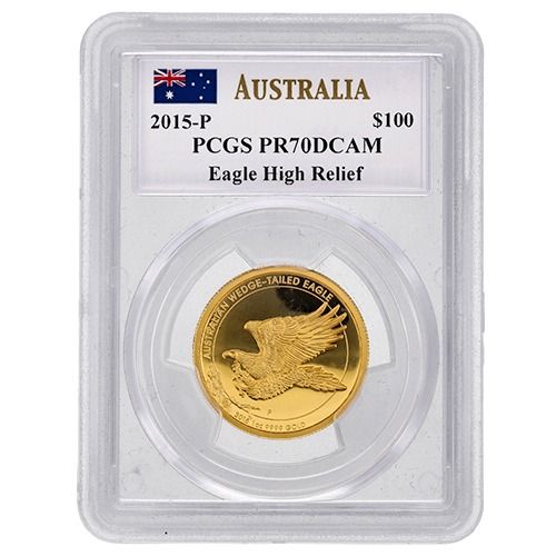 2015\u002DP\u0020PCGS\u0020PR\u002D70\u00201\u0020oz\u0020Australian\u0020Wedge\u002DTailed\u0020Eagle\u0020High\u0020Relief\u0020Proof\u0020Gold\u0020Coin\u0020\u002D\u0020John\u0020Mercanti\u0020Label