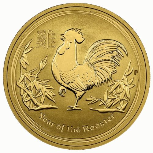 2017\u00201\u0020oz\u0020Australian\u0020Lunar\u0020Series\u0020Rooster\u0020Gold\u0020Coin