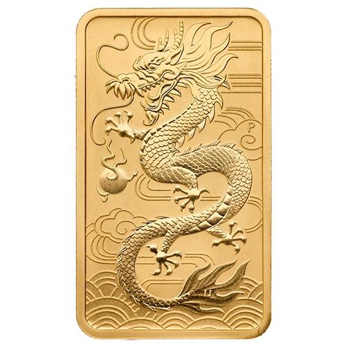 2018\u00201\u0020oz\u0020Dragon\u0020Rectangular\u0020Gold\u0020Coin