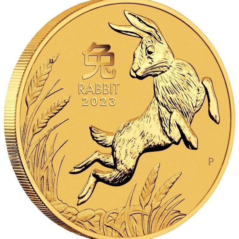 2023 1/2 oz Perth Mint Gold Lunar Rabbit Coin - Series III