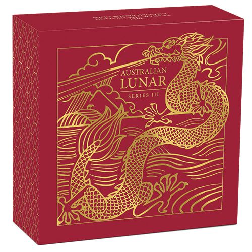 2024 1 oz Perth Mint Gold Lunar Dragon Proof Coin - Series III
