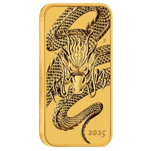 2025 1 oz Dragon Rectangular Gold Coin