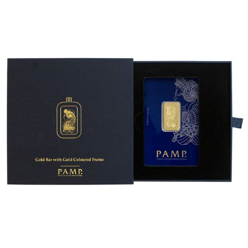 10 Gram Lady Fortuna™ Gold Bar with Pendant Frame