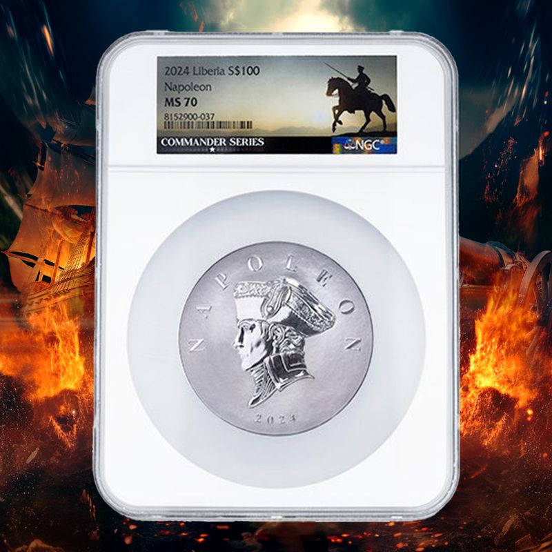 NGC\u0020MS\u002D70\u00202024\u00205\u0020oz\u0020Napoleon\u0020Silver\u0020Coin\u0020\u002D\u0020Commander\u0020Series