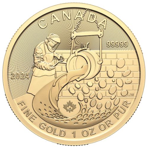 Buy 2024 1 oz Canadian Klondike From Dore To Refined Gold Coins