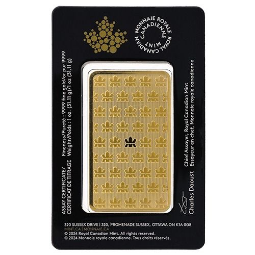 Buy 1 oz Royal Canadian Mint Gold Bar - In Assay | SD Bullion