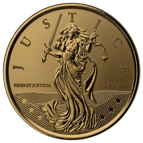2024\u00201\u0020oz\u0020Lady\u0020Justice\u0020Gold\u0020Coin