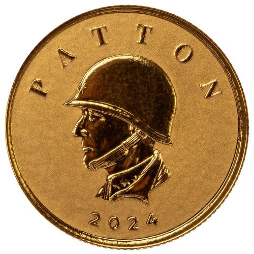 2024 1/10 oz Patton Gold Coin - Commander Series