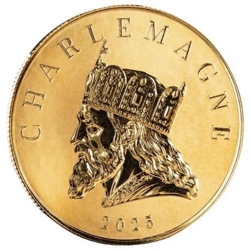 Buy 2025 1 oz Charlemagne Gold Coin - Commander Series | SD Bullion