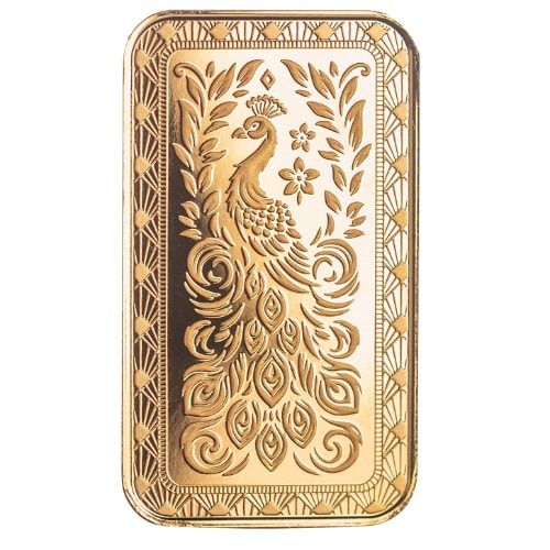 Buy 1 oz Marquee Peacock Gold Bar | SD Bullion