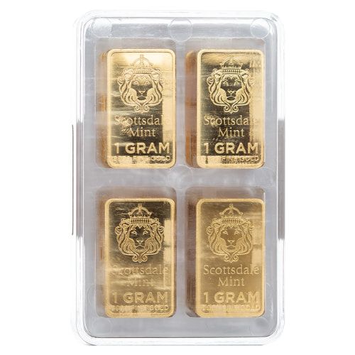 100 x 1 Gram Scottsdale Mint Gold Bars - Gold Prepper Box