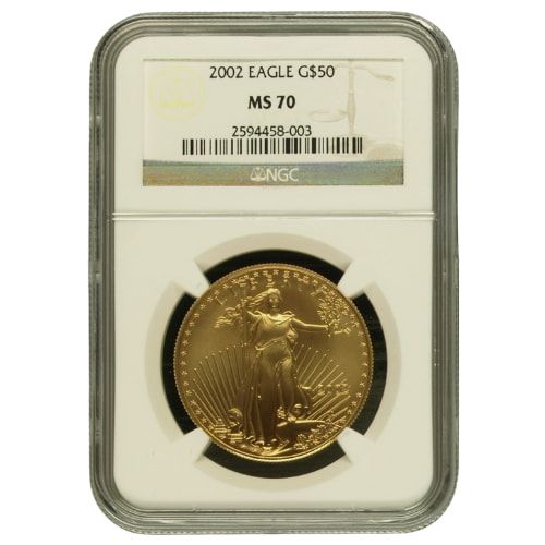 2002\u0020NGC\u0020MS\u002D70\u00201\u0020oz\u0020American\u0020Gold\u0020Eagle\u0020Coin