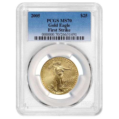 2005\u0020PCGS\u0020MS\u002D70\u0020First\u0020Strike\u00201\u002F2\u0020oz\u0020American\u0020Gold\u0020Eagle\u0020Coin