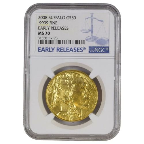2008\u0020NGC\u0020MS\u002D70\u0020Early\u0020Releases\u00201\u0020oz\u0020American\u0020Gold\u0020Buffalo\u0020Coin