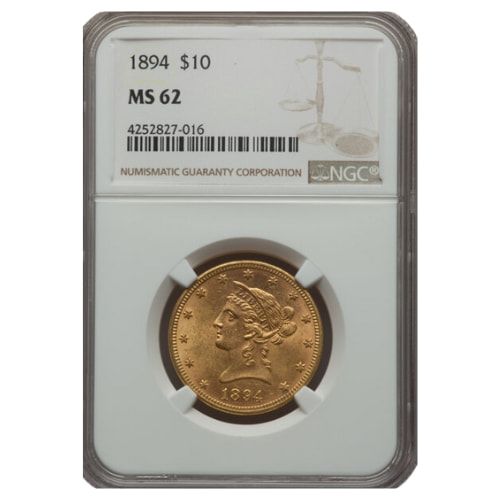 1894\u0020NGC\u0020MS\u002D62\u0020\u002410\u0020Liberty\u0020Eagle\u0020Gold\u0020Coin