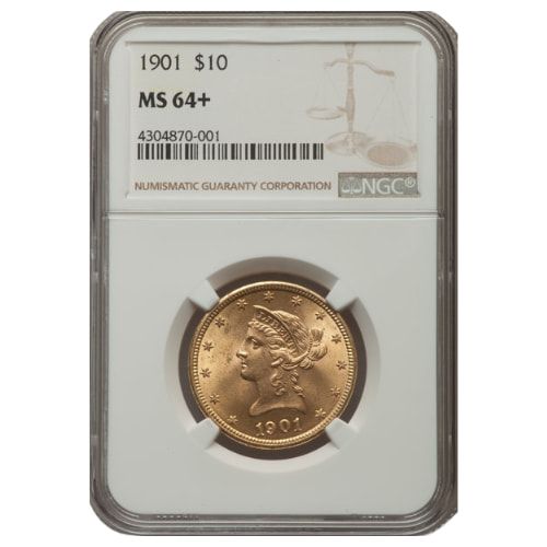 1901\u0020NGC\u0020MS\u002D64\u002B\u0020\u002410\u0020Liberty\u0020Head\u0020Gold\u0020Eagle\u0020Coin