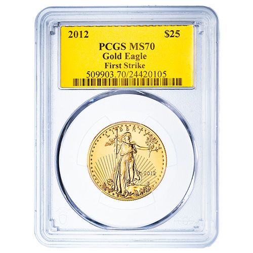 2012\u0020PCGS\u0020MS\u002D70\u0020First\u0020Strikes\u00201\u002F2\u0020oz\u0020American\u0020Gold\u0020Eagle\u0020Coin\u0020\u002D\u0020Gold\u0020Foil\u0020Label