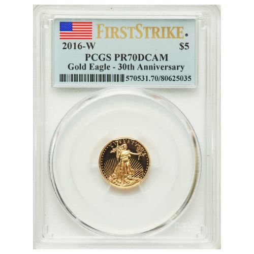 2016-W PCGS PR-70 DCAM First Strike American Gold Eagle 30th Anniversary 4-Proof Coin Set