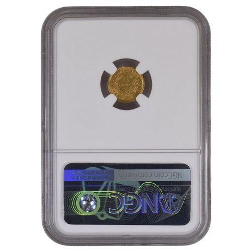 1853 NGC AU-58 Type I Gold Dollar Coin
