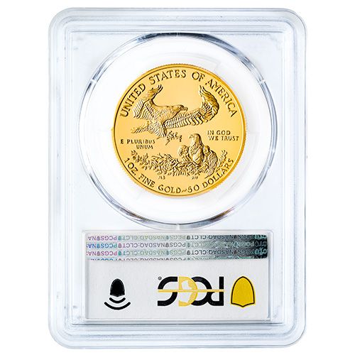 2020-W PCGS PR-70 First Strike 1 oz American Gold Eagle with Box and COA - V75 Privy Mark