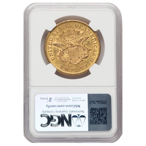 Buy 1855 NGC AU-55 $20 Liberty Double Eagle Gold Coins - SD Bullion