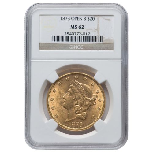 1873\u0020NGC\u0020MS\u002D62\u0020\u002420\u0020Liberty\u0020Double\u0020Eagle\u0020Gold\u0020Coin\u0020\u002D\u0020Open\u00203