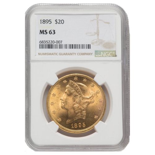1895\u0020NGC\u0020MS\u002D63\u0020\u002420\u0020Liberty\u0020Double\u0020Eagle\u0020Gold\u0020Coin