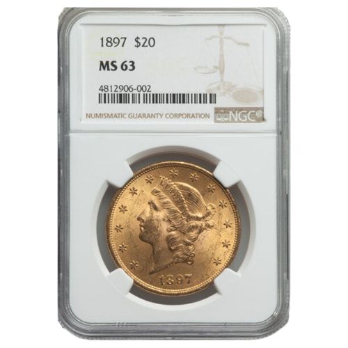 1897\u0020NGC\u0020MS\u002D63\u0020\u002420\u0020Liberty\u0020Double\u0020Eagle\u0020Gold\u0020Coin