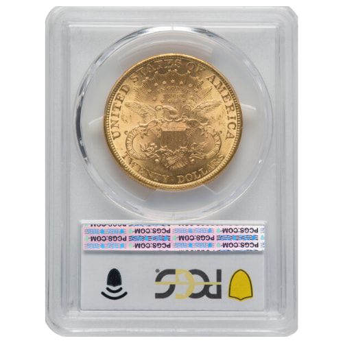 1897 PCGS MS-62 $20 Liberty Double Eagle Gold Coin