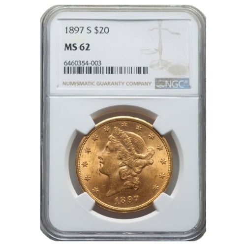 1897\u002DS\u0020NGC\u0020MS\u002D62\u0020\u002420\u0020Liberty\u0020Double\u0020Eagle\u0020Gold\u0020Coin\u0020