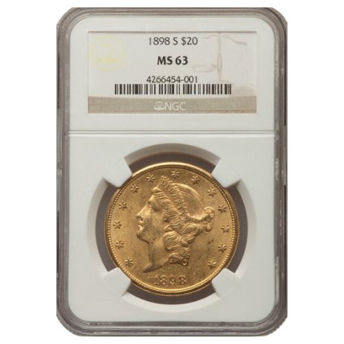 1898\u002DS\u0020NGC\u0020MS\u002D63\u0020\u002420\u0020Liberty\u0020Double\u0020Eagle\u0020Gold\u0020Coin