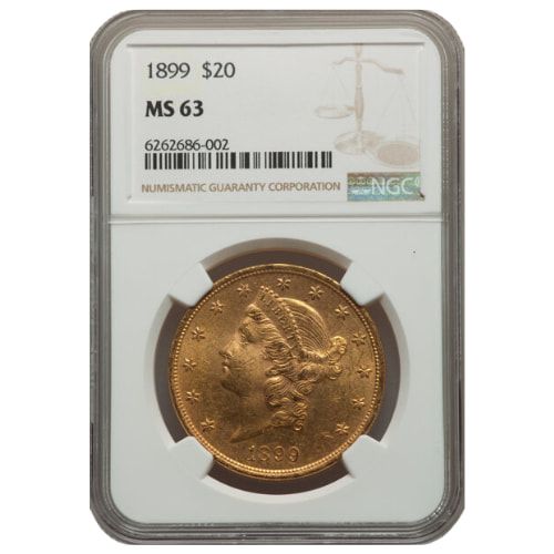 1899\u0020NGC\u0020MS\u002D63\u0020\u002420\u0020Liberty\u0020Double\u0020Eagle\u0020Gold\u0020Coin