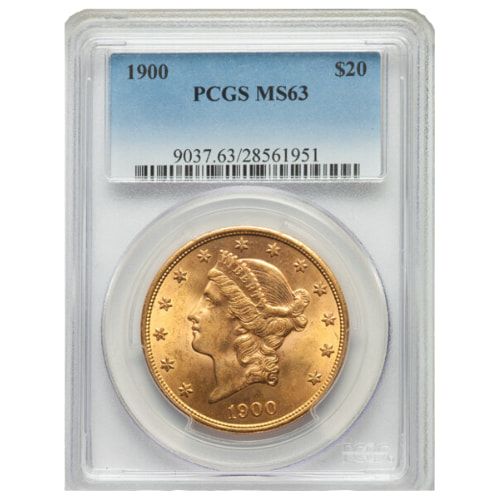 1900\u0020PCGS\u0020MS\u002D63\u0020\u002420\u0020Liberty\u0020Double\u0020Eagle\u0020Gold\u0020Coin