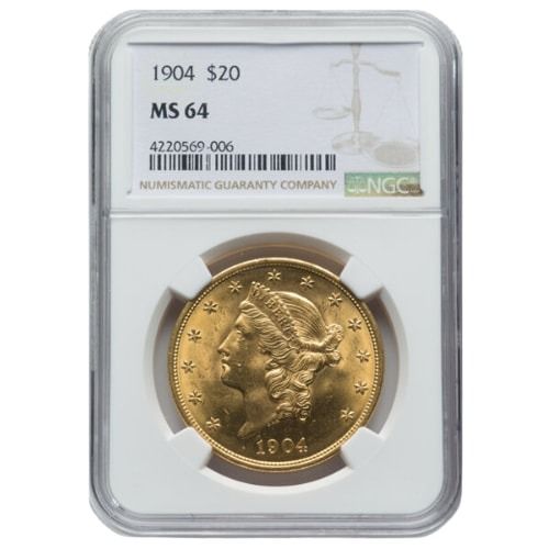 1904\u0020NGC\u0020MS\u002D64\u0020\u0024\u002020\u0020Liberty\u0020Double\u0020Eagle\u0020Gold\u0020Coin