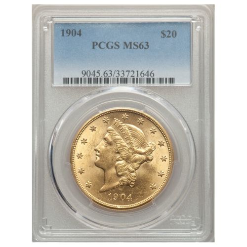 1904\u0020PCGS\u0020MS\u002D63\u0020\u002420\u0020Liberty\u0020Double\u0020Eagle\u0020Gold\u0020Coin