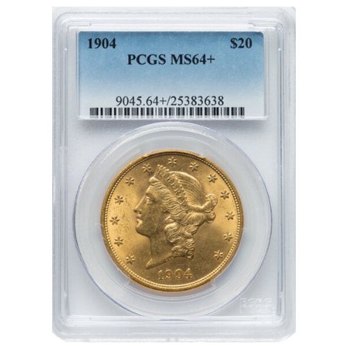 1904\u0020PCGS\u0020MS\u002D64\u002B\u0020\u002420\u0020Liberty\u0020Double\u0020Eagle\u0020Gold\u0020Coin